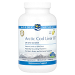 Nordic Naturals, Arctic Cod Liver Oil, жир печени арктической трески, с лимонным вкусом, 1000 мг, 180 мягких таблеток