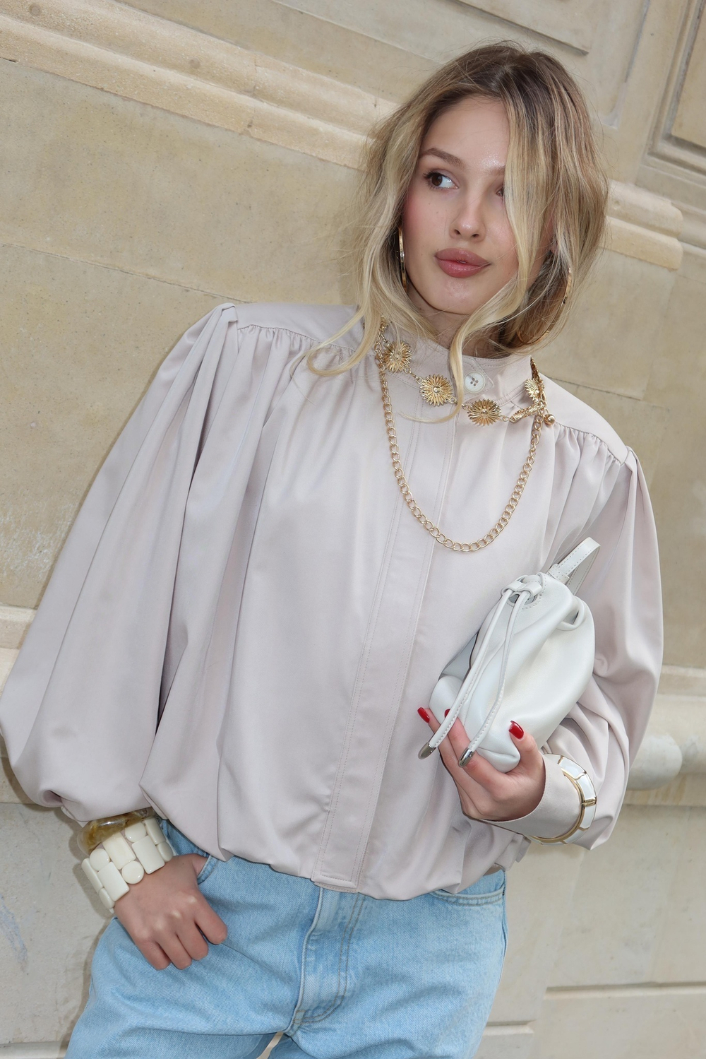 Жакет с рукавами-буфами