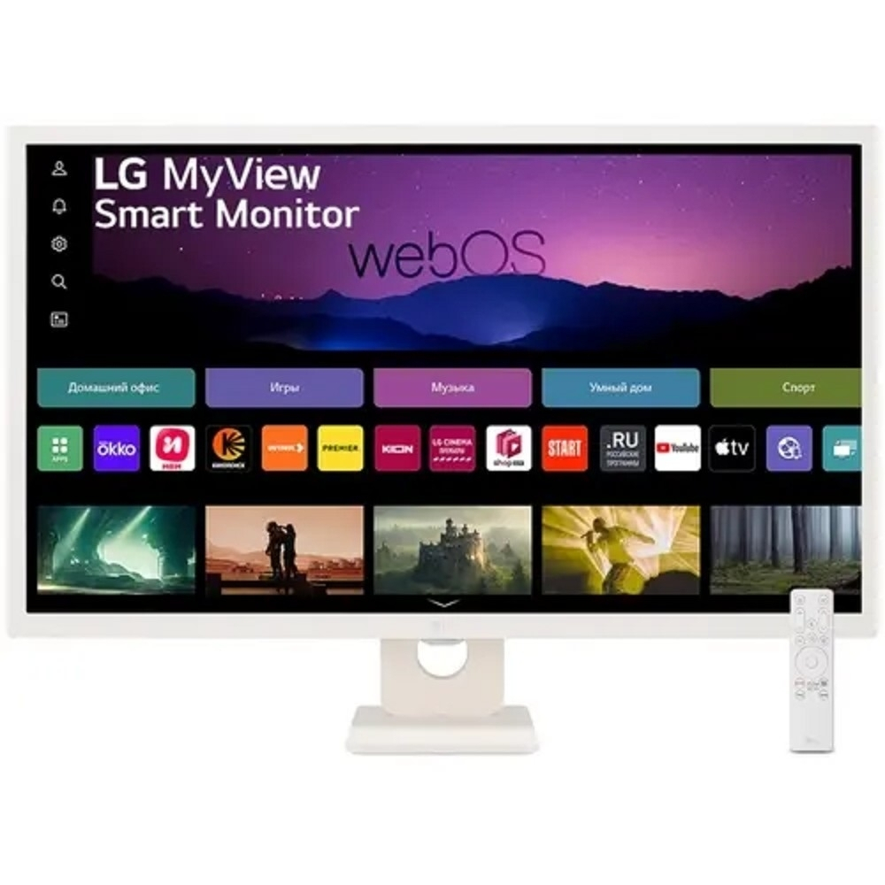 Монитор LCD LG 31.5" 32SR50F-W Smart Monitor