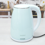 Чайник электрический 1,8л ENERGY E-261 диск, двойной корпус, голубой