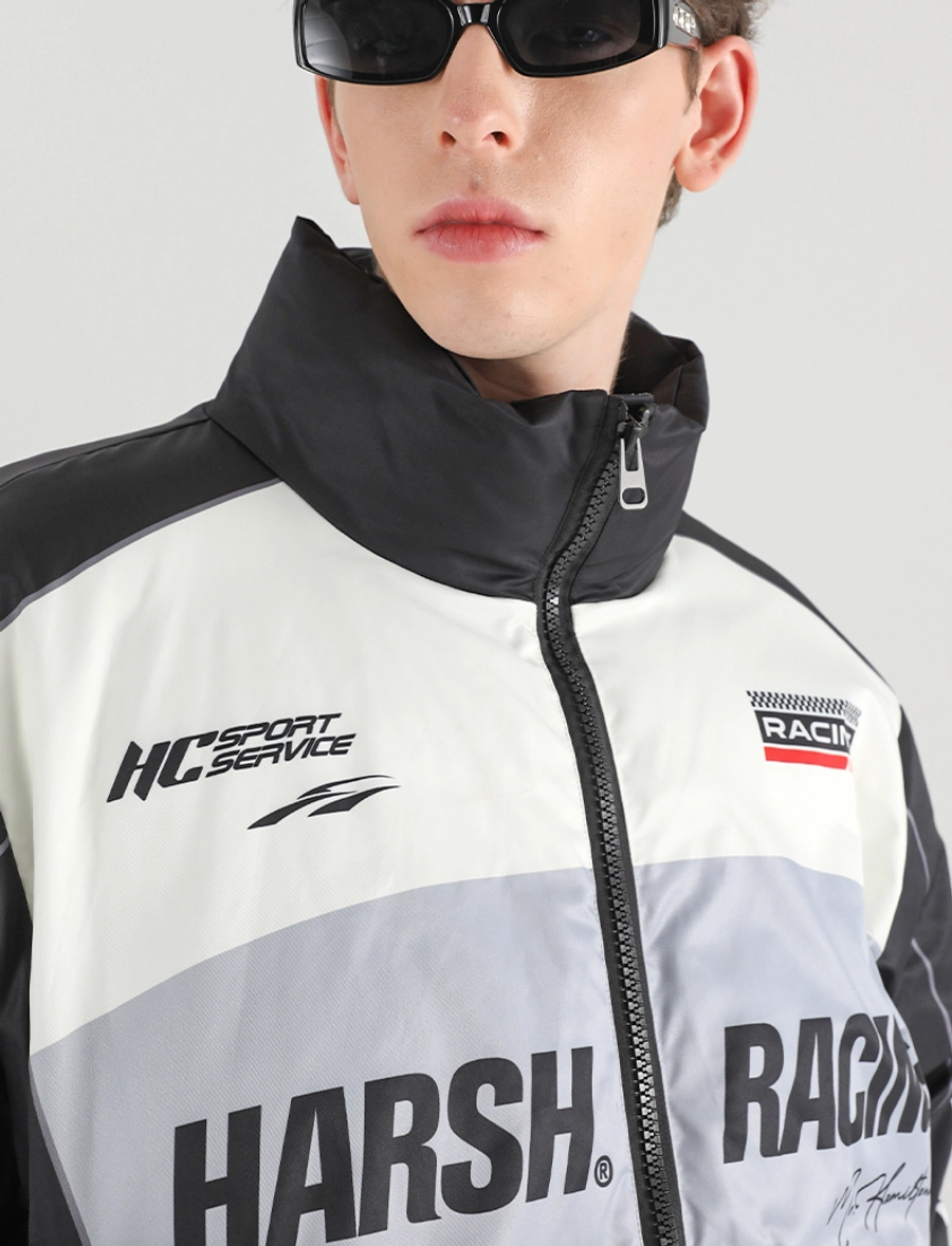 Пуховик HARSHandCRUEL "Racing" Puffer Jacket