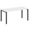 Metal System Стол письменный на П-образном м/к БП.СП-4 Белый/Металл Антрацит 1600*720*750