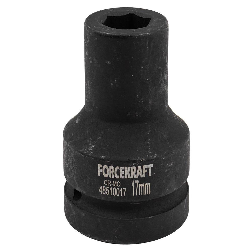 Головка ударная глубокая 1'', 17мм (6гр.) FORCEKRAFT FK-48510017