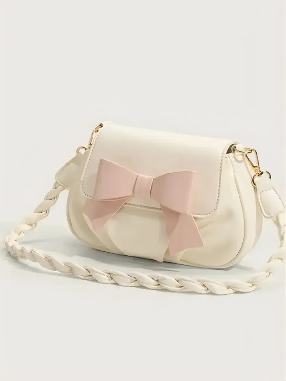 Сумка через плечо багет y2k с бантиком