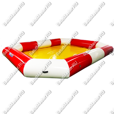 Надувной бассейн "Полосатик" 5*4*0.5 м, желтое дно
