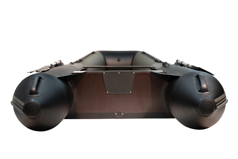 Броня-320 СК слань+киль хаки-черный (Лодка ПВХ под мотор с усилением)