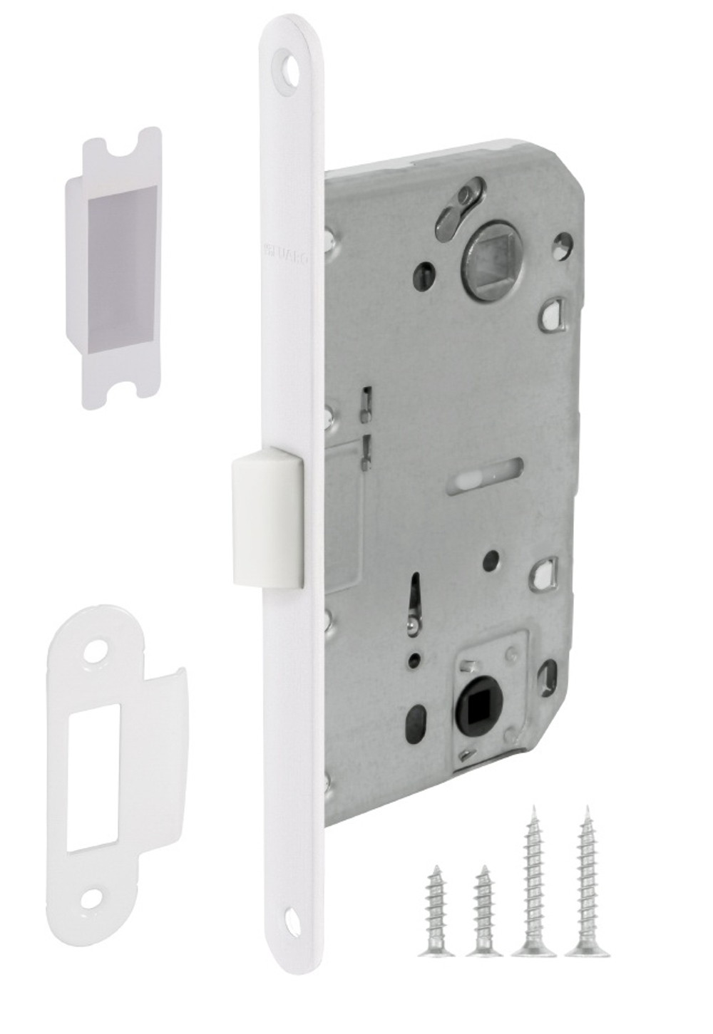 Защелка врезная Fuaro (Фуаро) PLASTIC P96WC-50  W Белая