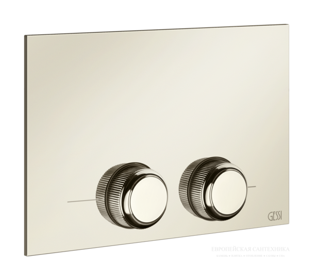 Клавиши смыва Gessi Venti20, для Tece, цвет Nickel PVD