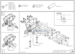 Фаркоп оцинкованный Galia T070A для Toyota Land Cruiser 200 2008-, Lexus LX 2008-(паспорт и сертификат в комплекте)(без электрики)