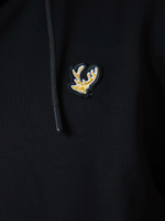 Худи черное Город Горький мужское с нашивкой желтый олень