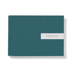 38х30 фотокнига с льняной обложкой "Laguna" c металлической плашкой