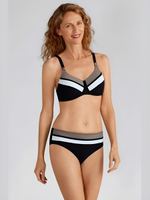 Купальник раздельный (лиф+трусы) после мастэктомии, черный 44-46 RU