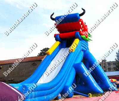 Батут-горка "Дракон из поднебесной", 55*15*13,5 м