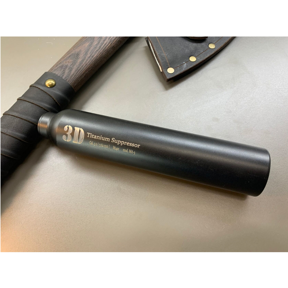 ДТКП закрытого типа 3D Titanium Suppressor на карабин Orsis 140 (.223 Rem, M16x1 правая) Титан, Русский дракон