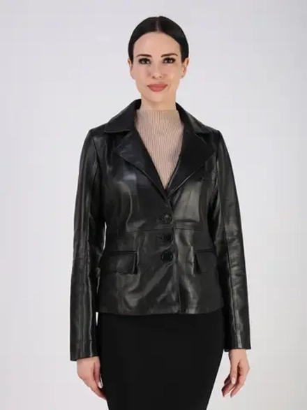 Кожаная куртка демисезонная блейзер