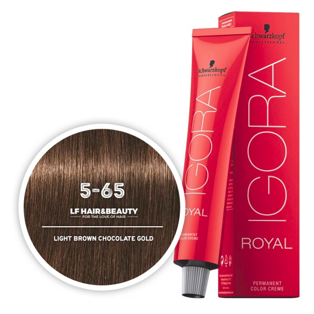 Краска для волос Igora Royal 5-65 Светлый коричневый шоколадный золотистый Schwarzkopf Professional, 60 мл