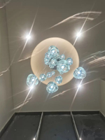 Pendant design lamp Mizu by Terzani (3 suspension)