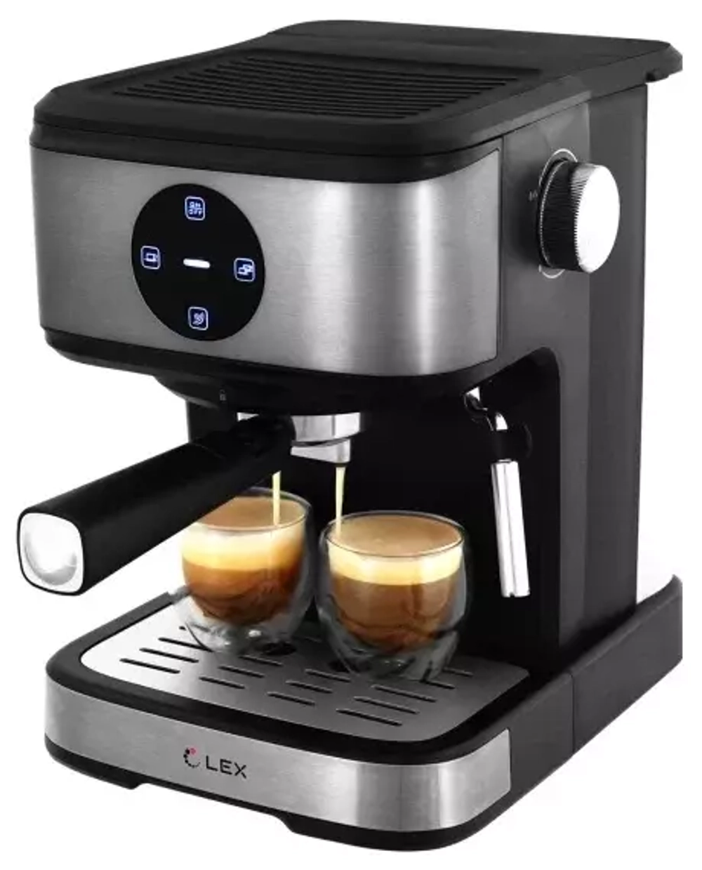 Кофеварка рожкового типа LEX LXCM 3502-1 (черная)