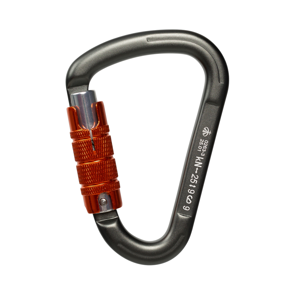 Карабин GRAY треугольный с автоматической трёхтактной муфтой ver 0263-3 (Вертикаль)