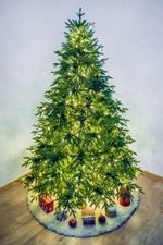 Елка с гирляндой встроенной «Престиж» (Литая хвоя) 120 см / 1,2 м