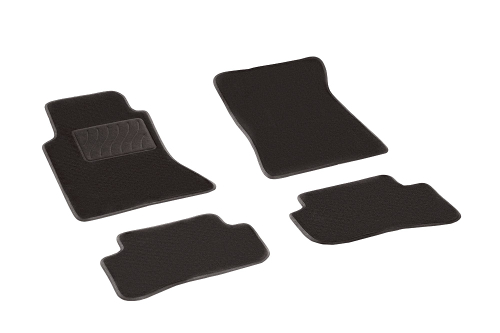 Ворсовые коврики LUX для Mercedes-Benz C-Сlass W203 2000-2007 Seintex.82445