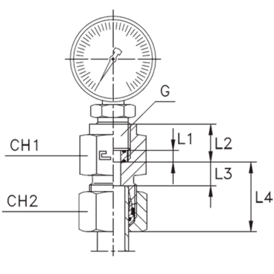 Штуцер DL08 BSP 1/4 o-ring