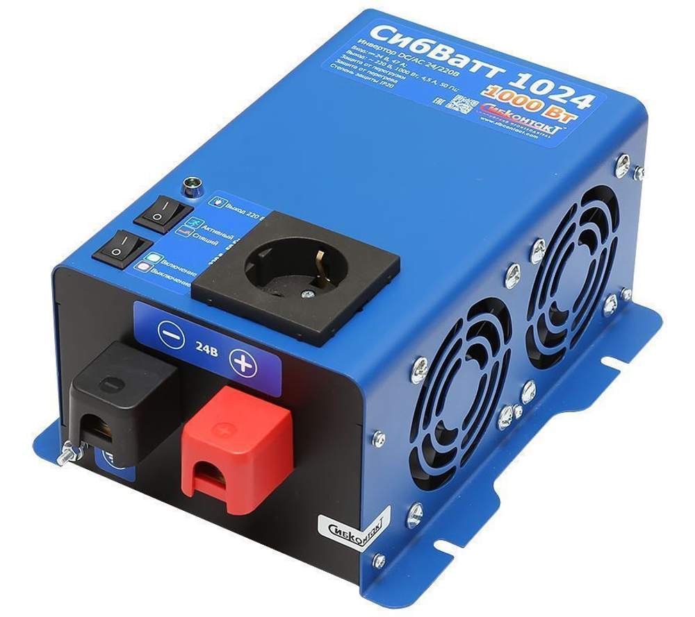 Автономный инвертор СибКонтакт СибВатт 1024 [DC-AC / 24В-220В / 1000Вт]
