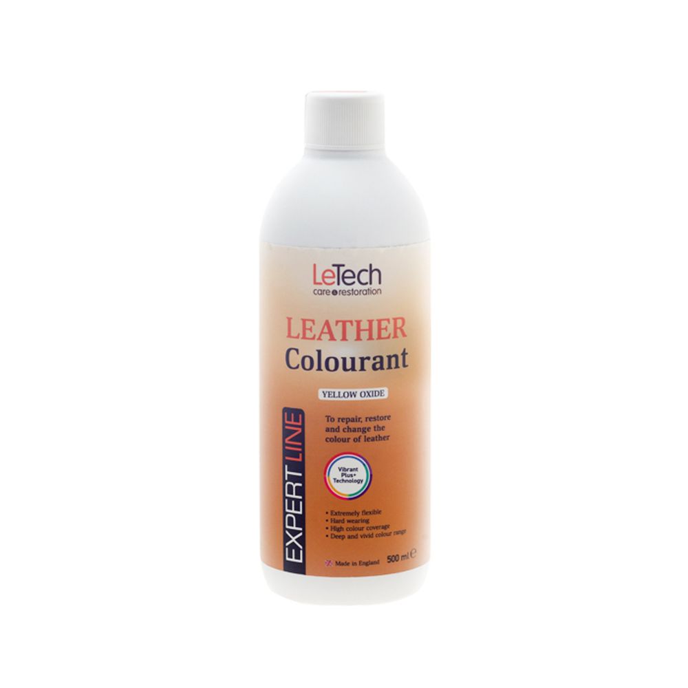 LeTech Expert Line Краска для кожи (Leather Colourant) Yellow, 500мл