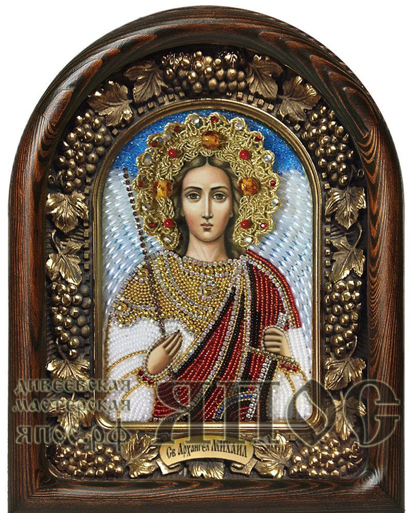 Икона Святой Архангел Михаил бисер