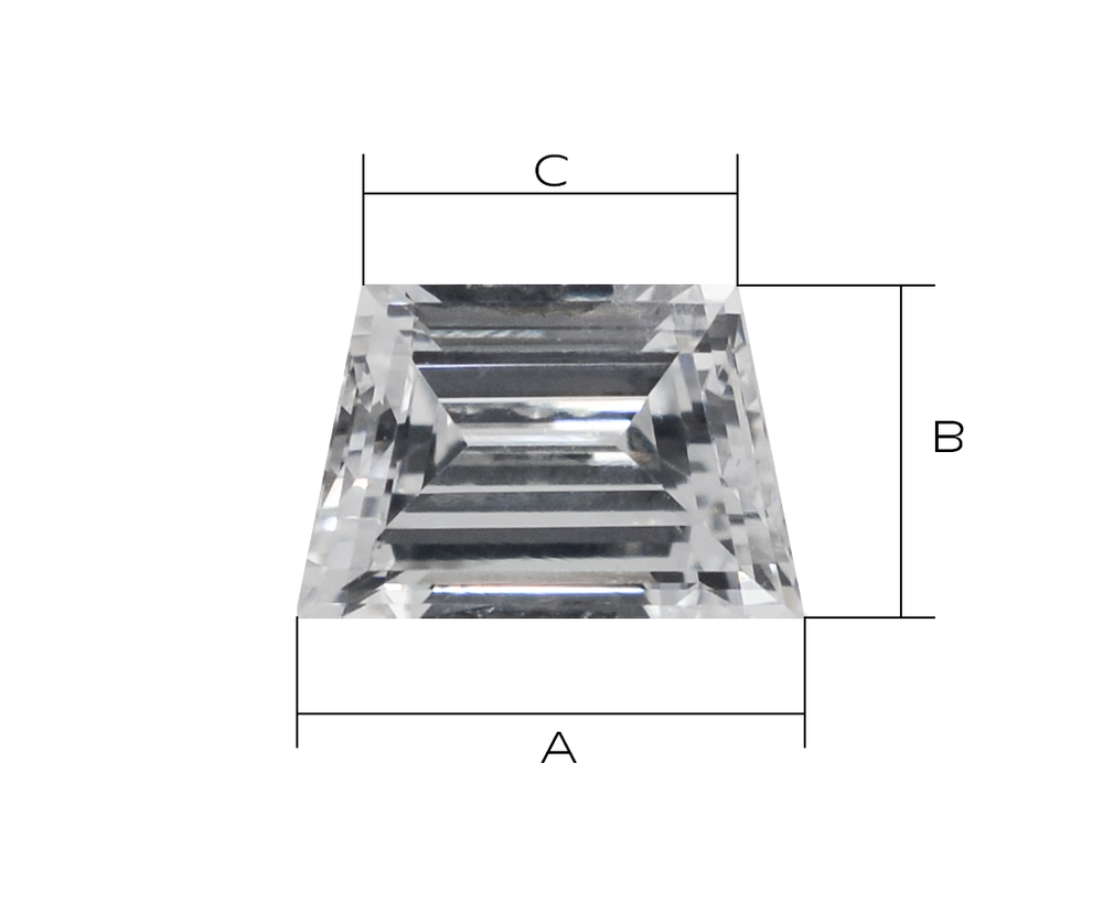 Лабораторно-выращенный бриллиант эполет (пара) 0.879 ct
