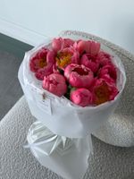 Букет из пионов сорта Корал Шарм 11 шт