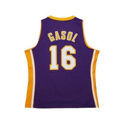 Баскетбольная джерси Mitchell&Ness NBA Swingman Jersey 2009/10 Los Angeles Lakers Pau Gasol Purple