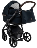 Детская коляска Roan Esso 3 в 1 с автокреслом Pituso Baesa Pro Black,Beige Canopy ESS111/1 Caviar/Black