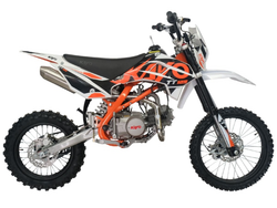 Питбайк KAYO BASIC TT125 17/14 KRZ (механ. сцепл., кикстартер, 2024 г.)