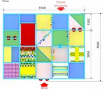Детский игровой лабиринт «НЛОшка» 30,1 м² (6,1*5*2,5 м)