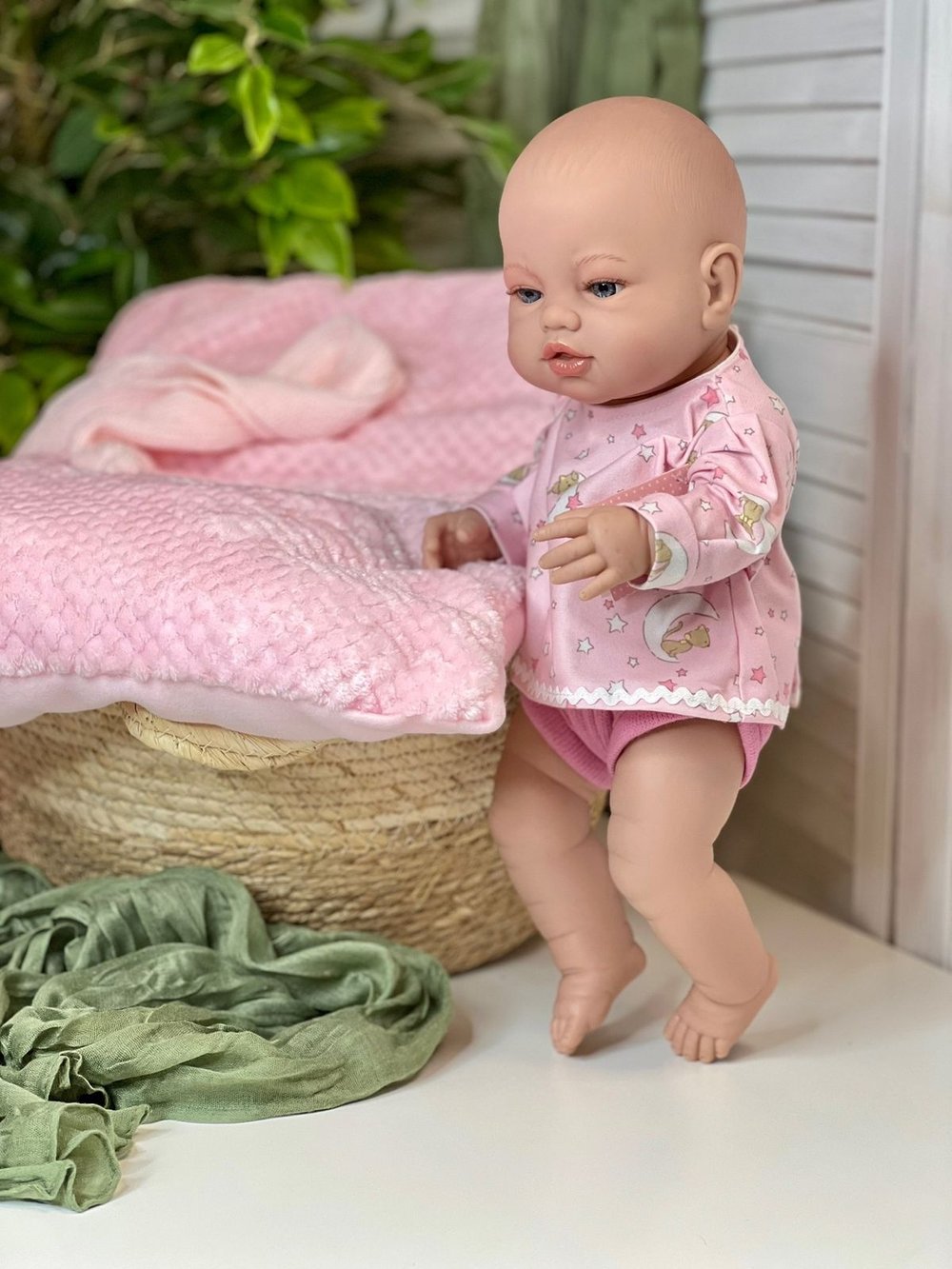 Кукла Berbesa 42см RECIEN NACIDO с подушкой в пакете (5115RK)