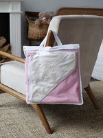 Полотенце с уголком для новорожденных махровое 90х90 (розовое)