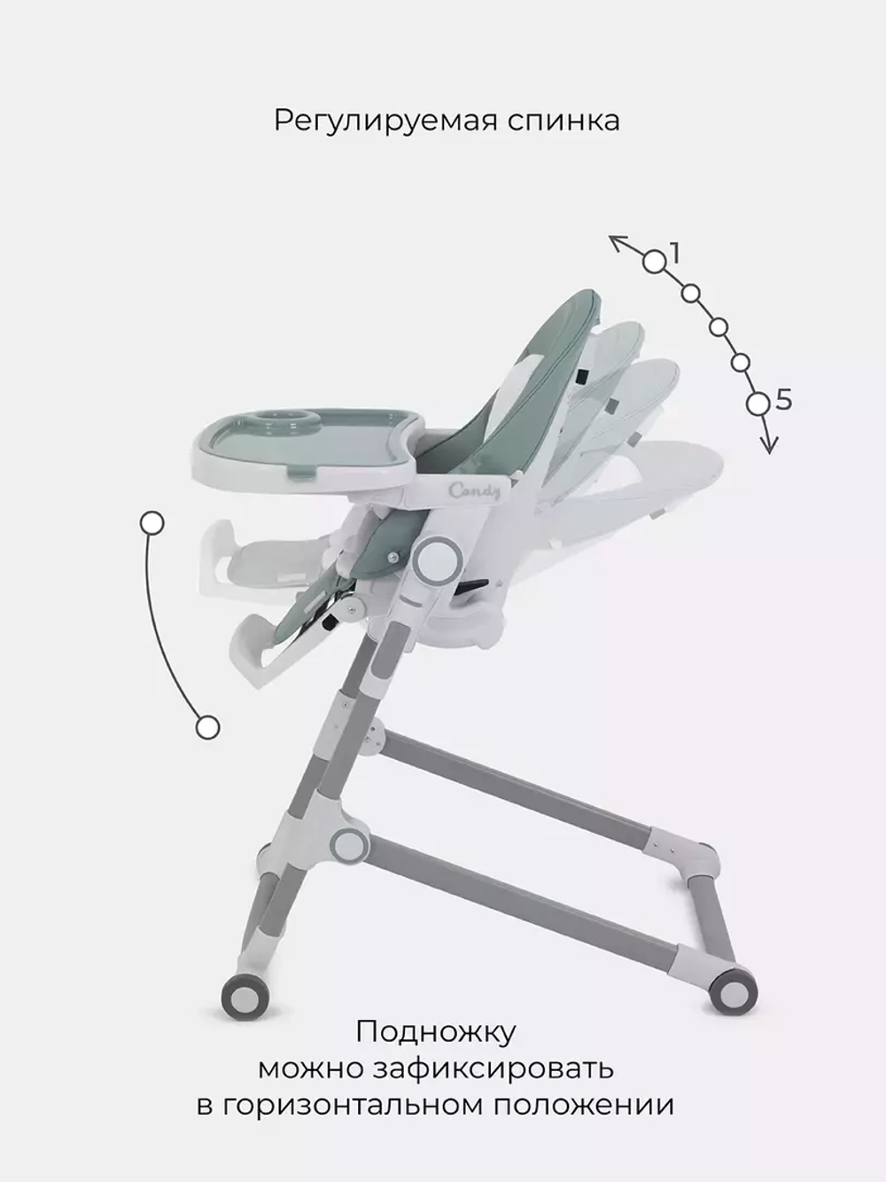 Стол-стул RANT "CANDY" RH501 Ocean Green