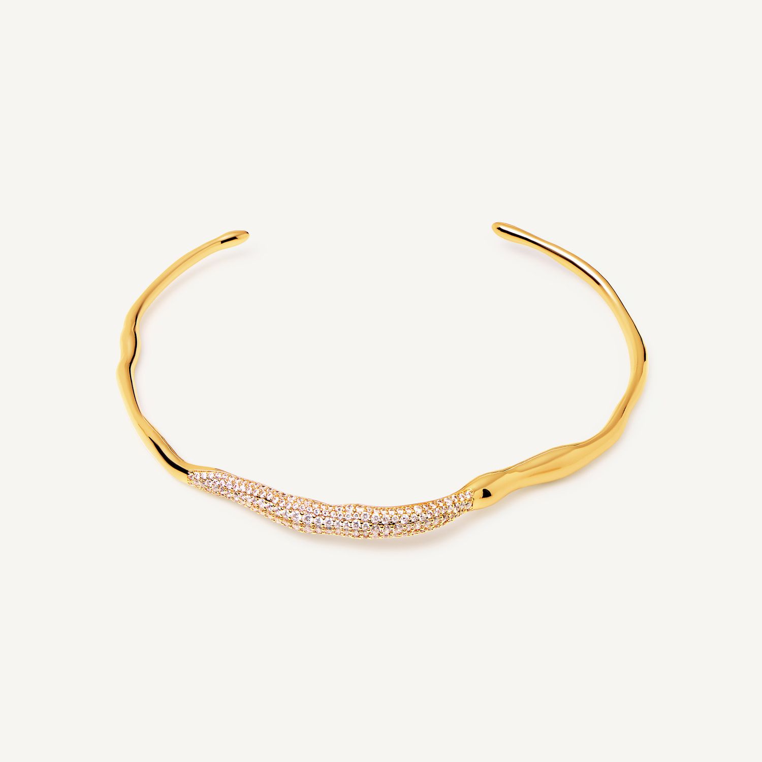 Колье Crystal Spread Necklace - Gold