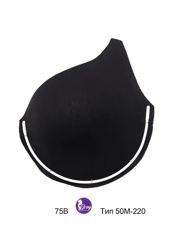 Чашки спейсер АМ-01, 75В-80А-70С-65D, серебристый пион 168