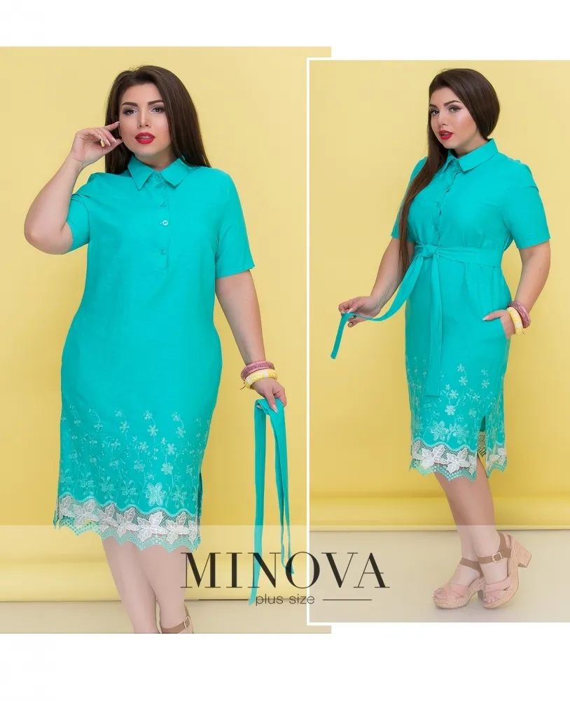 Платье 292-бирюза Minova