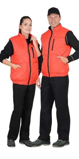 Жилет утепленный "Сириус-Европа" (красный/черный)