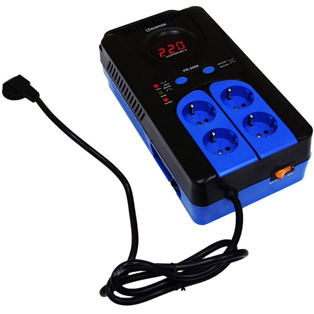 Релейный стабилизатор напряжения SUNTEK PR 2000 ВА