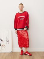 СВИТШОТ «NO DRAMA» КРАСНЫЙ