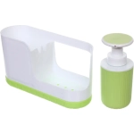 Дозатор для жидкого мыла с подставкой под губку Забота 835