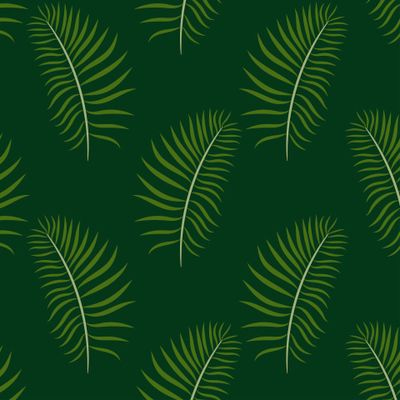 Palm leaves seamless tropical pattern.