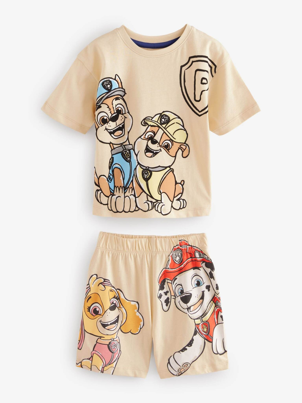 Пижама для мальчика Next AC1-057 3 шт., Красный, Голубой, Бежевый