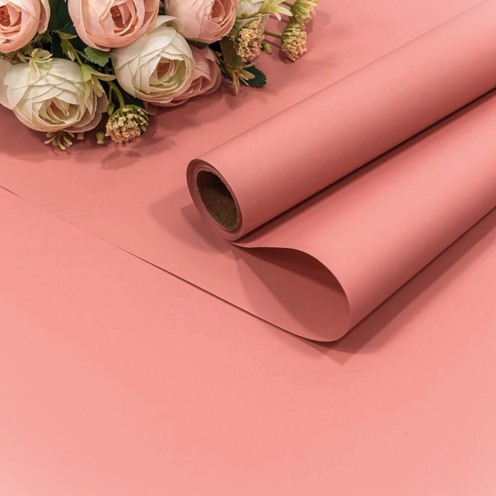 Пленка В рулоне 10 м х 58 см "Корейская" (Розовый)