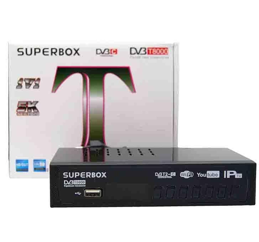 Цифровая ТВ приставка DVB-T2 SUPER BOX T8000 (Wi-Fi) + HD плеер