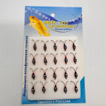 Коза Ф 3 мм Черно/красный 20 штук